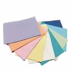 Consommables médicaux sans tampons en papier pour cravate, bavoirs en papier dentaire